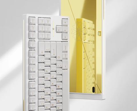 Promise87 Standard Edition Keyboard - E-White SS PVD Gold
