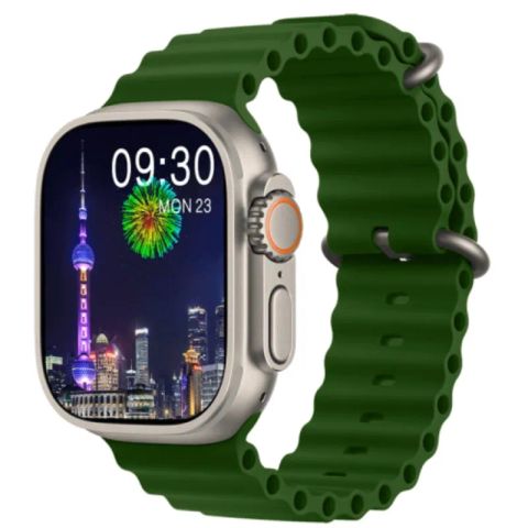 NJYUAN HK8 Pro Max Deep Green – Smartwatch AMOLED 2.12″