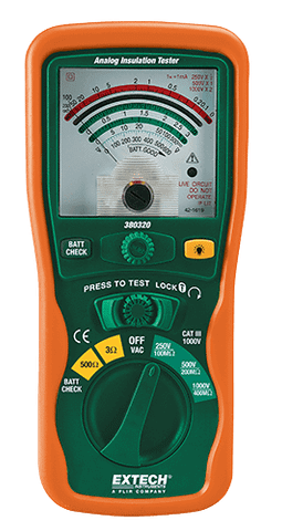 Đồng hồ đo điện trở cách điện EXTECH 380320