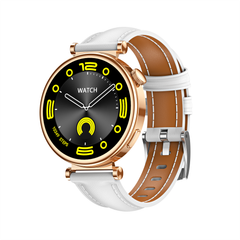  Huadai GT4 Mini Silver Dây Da – Smartwatch Nhỏ Gọn Sang Trọng 