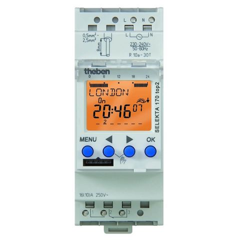 Công tắc thời gian thiên văn THEBEN SELEKTA 170 top2 24V