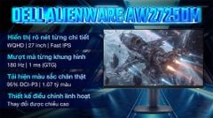  Màn hình Gaming Dell Alienware AW2725DM 27 inch 2K/Fast IPS/180Hz/1ms 