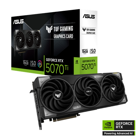 Card màn hình ASUS TUF Gaming GeForce RTX 5070 Ti 16GB GDDR7 (TUF-RTX5070TI-16G-GAMING)