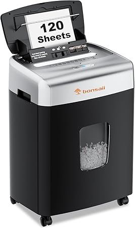 Bonsaii 120-Sheet Autofeed: Máy hủy tài liệu tự động 30 phút liên tục