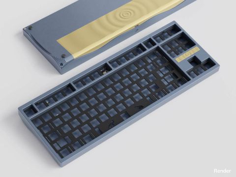 Ripple TKL by Upas Keyboard - Blue-Grey WK