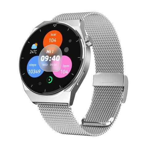 Vòng Tay Thông Minh Huadai HD3 Pro Silver Dây Thép IP68 Cao Cấp