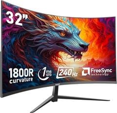  Màn Hình Gaming Cong Gawfolk 32 Inch 240Hz 1080p 