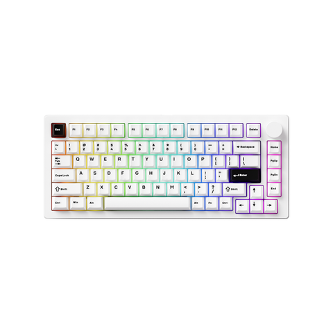 Bàn phím cơ MonsGeek M1 V5 Black on white Mirror Switch