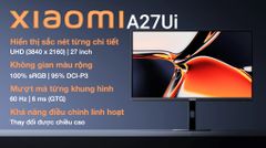  Màn hình Xiaomi A27Ui 27 inch 4K/IPS/60Hz/6ms 
