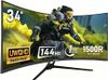 Màn Hình Gaming Cong Gawfolk 34 Inch Ultrawide 144Hz 21:9 UWQHD