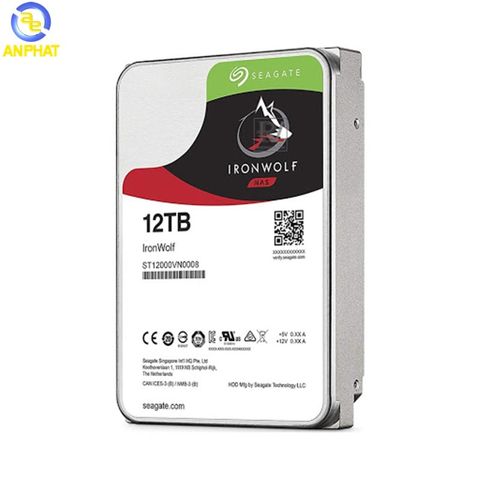 Ổ cứng Seagate Ironwolf 12TB NAS SATA 7200rpm 256MB cache