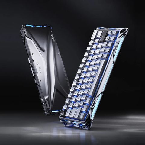 Mercury V60 Pro Deluxe Edition – Dual Keycap Gift Box Set Chrome Silver