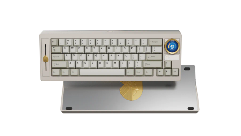 Freya Ultra E-Cream Keyboard - Anodized Silver