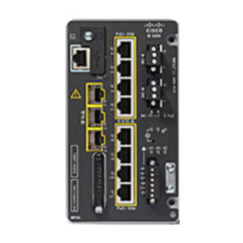 IE-3505-8P3S Cisco IE3500 Rugged Series switches, 8 x 1GE PoE+ up to