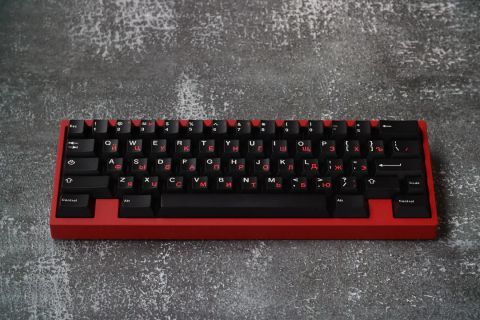 JTK Red Russian Keyboard