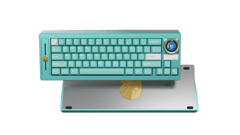 Freya Ultra Anodized TiffanyBlue Keyboard - Anodized Silver