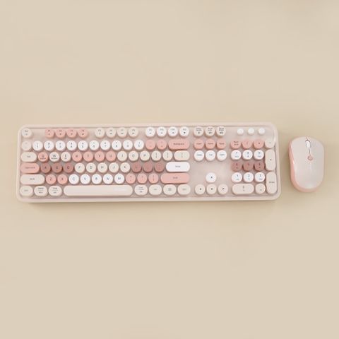 Bộ phím chuột không dây MOFII Sweet Dual Mode Nâu