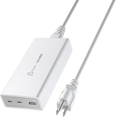 Sạc GaN j5create 185W 3 Cổng Power Delivery 3.1