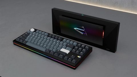 Paper80 Keyboard - Black Case & AFP Gunmetal Grey SS Weight