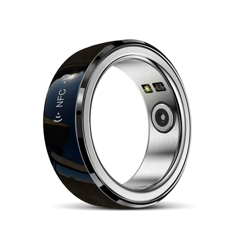 NJYUAN R2 Black Smart Ring – Nhẫn Thông Minh Màu Đen Tối Giản