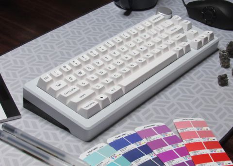 Delta 65% Keyboard - Silicon (White & Black)