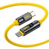 Cáp AOHI Adonis USB4 2.0 240W LED 80Gbps 1m Màu Vàng