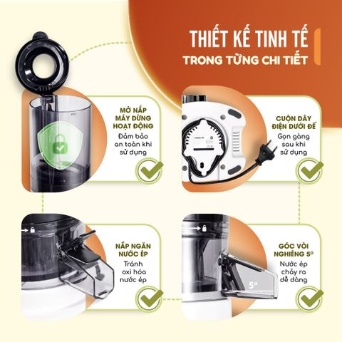 Máy ép chậm Masuto MS Healthy Fashion