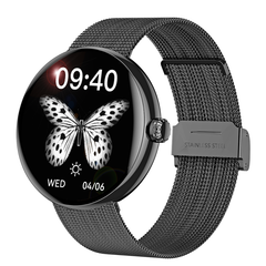  Huadai HD38 Black Metal – Smartwatch Mặt Vuông, Dây Kim Loại Cao Cấp 