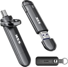  Ổ cứng SSD USB SSK 1TB gắn ngoài USB-C+A 1000MB/s 
