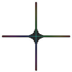  Quạt Đèn LED 3D Hologram Fan Quảng Cáo Aturos Holo-100S (Cánh Quạt 100cm, 1024 Đèn, Có Điều Khiển ICloud) 