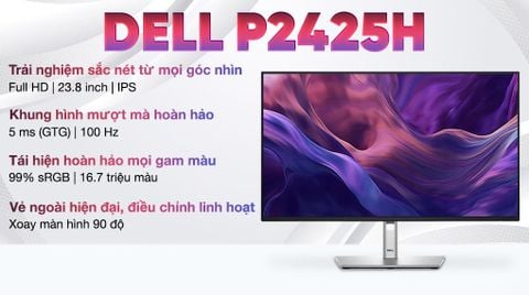 Màn hình Dell P2425H 23.8 inch FHD/IPS/100Hz/5ms