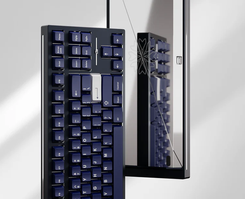 Promise87 Standard Edition Keyboard - Navy SS PVD Silver