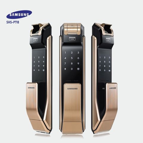 Khóa vân tay Samsung SHS-P718 Màu vàng