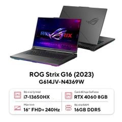  Laptop ASUS ROG Strix G16 G614JV-N4369W (Intel Core i7-13650HX/16GB) 