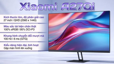 Màn hình Xiaomi A27Qi 27 inch 2K/IPS/100Hz/6ms