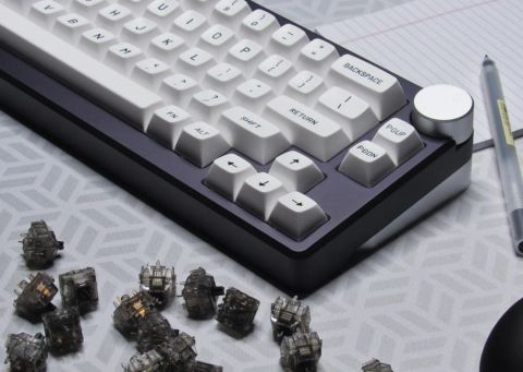 Delta 65% Keyboard - Cobalt (Navy & Silver)