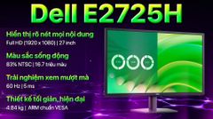  Màn hình Dell E2725H 27 inch FHD/VA/60Hz/5ms 