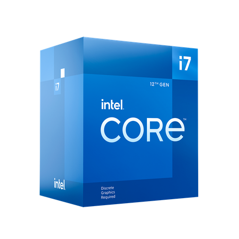 Bộ vi xử lý Intel Core i7 12700F / 2.1GHz Turbo 4.9GHz / 12 Nhân 20 Luồng / 25MB / LGA 1700