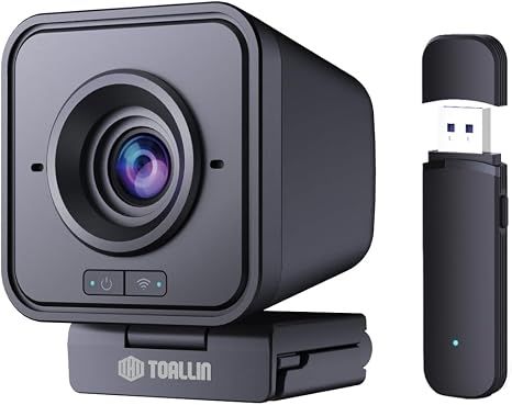 Webcam Không Dây TOALLIN 1080P HD Tích Hợp Micro Khử Tiếng Ồn