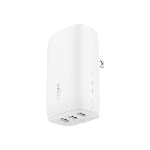 Adapter Belkin 67W Triple USB-C | Sạc Nhanh GaN PD 3.1 PPS Trắng