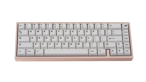 Bakeneko65 CNC Keyboard - Rose Gold