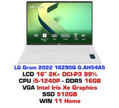  Laptop LG Gram 16Z90Q G.AH54A5 