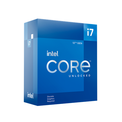 Bộ vi xử lý Intel Core i7 12700KF / 3.6GHz Turbo 5.0GHz / 12 Nhân 20 Luồng / 25MB / LGA 1700