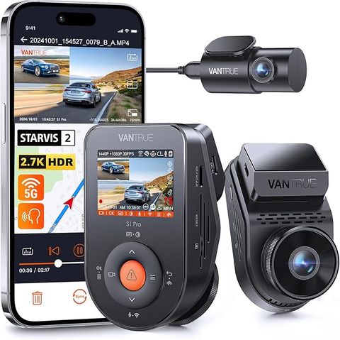 Vantrue S1 Pro AI: Camera Hành Trình Kép Sony STARVIS 2 & Wi-Fi 5G