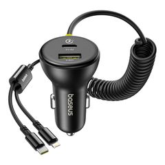  Tẩu Sạc Cho Ô Tô Baseus Circular Plastic Car Charger 60W 