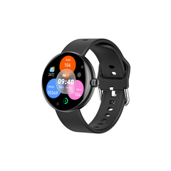  Huadai HD38 Black Silicone – Smartwatch Mặt Vuông, Theo Dõi Sức Khỏe 