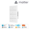 MOES Star Grand 4 Gang Matter WiFi công tắc cảm ứng 10A 2200W