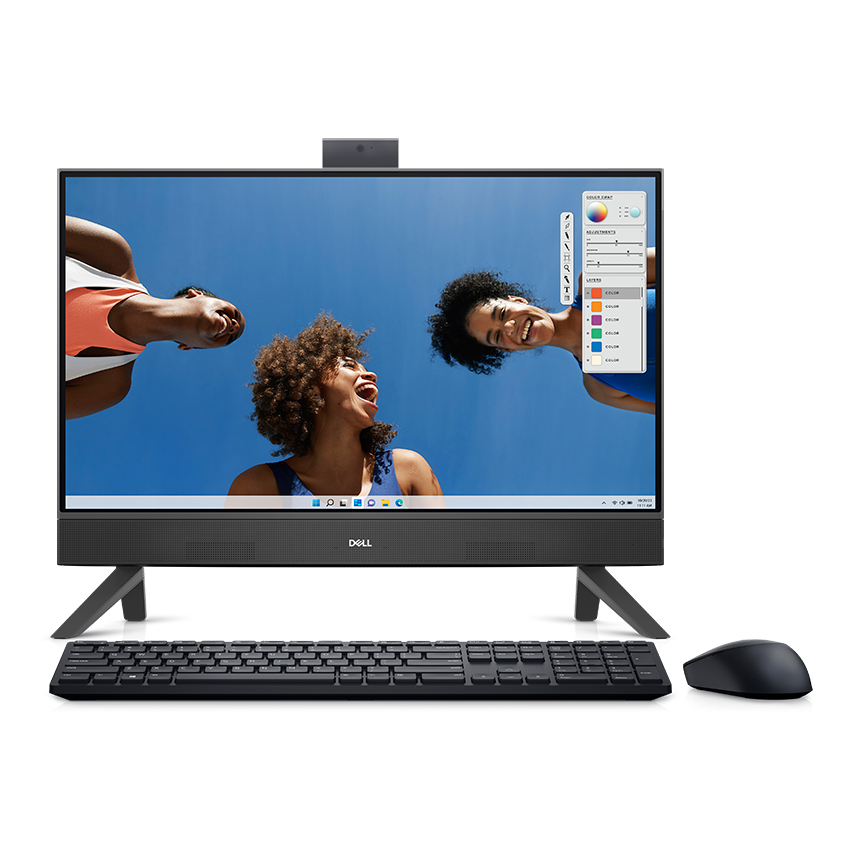 Ảnh minh họa PC Dell AIO Inspiron 5430 (Core 5 120U/8GB/512GB SSD/23.8FHD/Camera/WL+BT/KB+M/Win 11H/Office/Đen) (42INAIO543002) 2