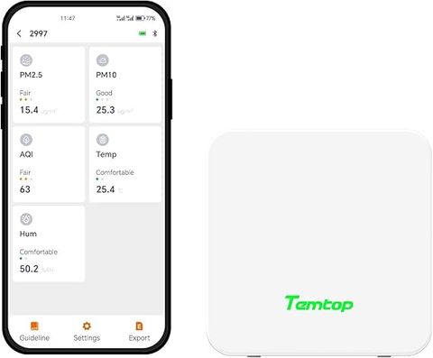 Temtop P1 Air Quality Monitor PM2.5/PM10
