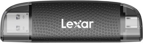 Lexar Dual-Slot SD/Micro SD Card Reader, Up to 205MB/s, USB-A/C, USB 3.2